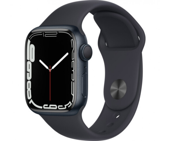Apple Watch Series 7 GPS 41mm Midnight Aluminum Case With Midnight Sport Band (MKMX3) б/у